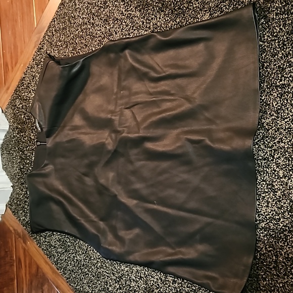 DYNAMITE Faux Leather Top - Picture 2 of 3